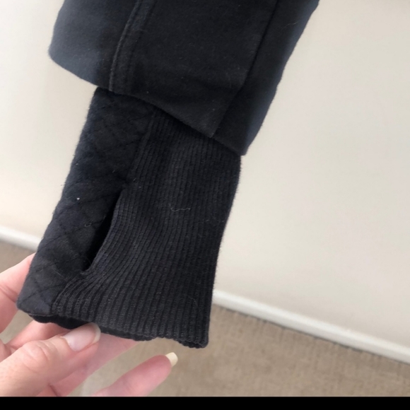 Lululemon Black Faded Full Zip Jacket 4 Women's Gray Zip Silver Brushed - Picture 3 of 6